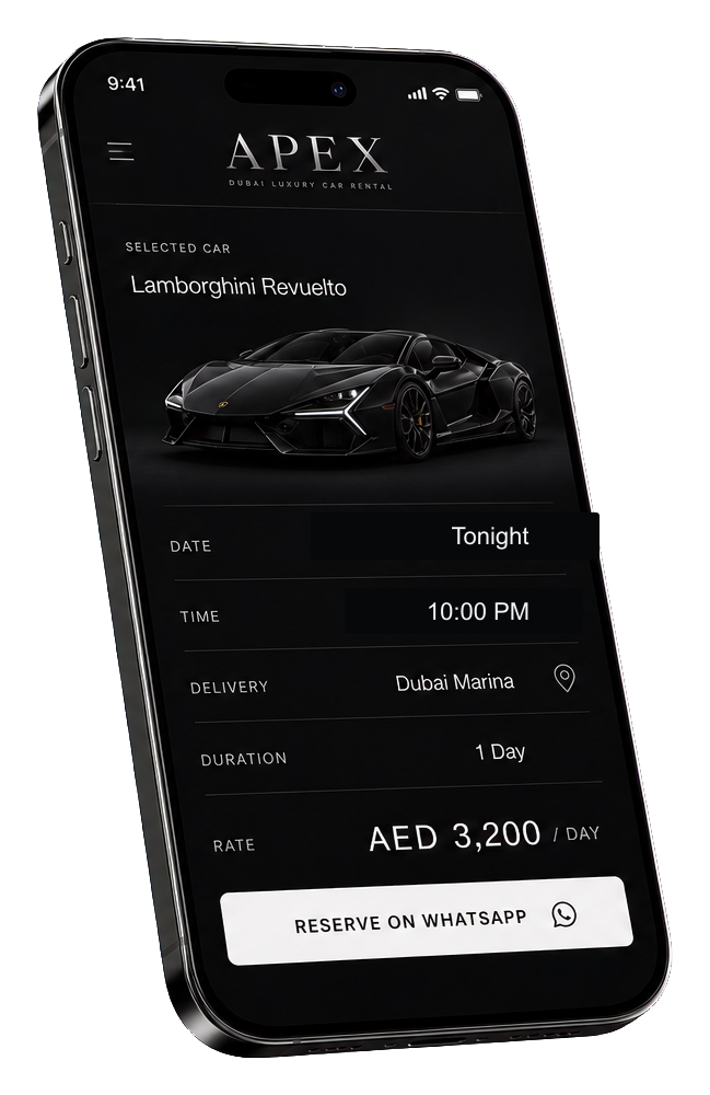 APEX reservation app showing tonight's booking